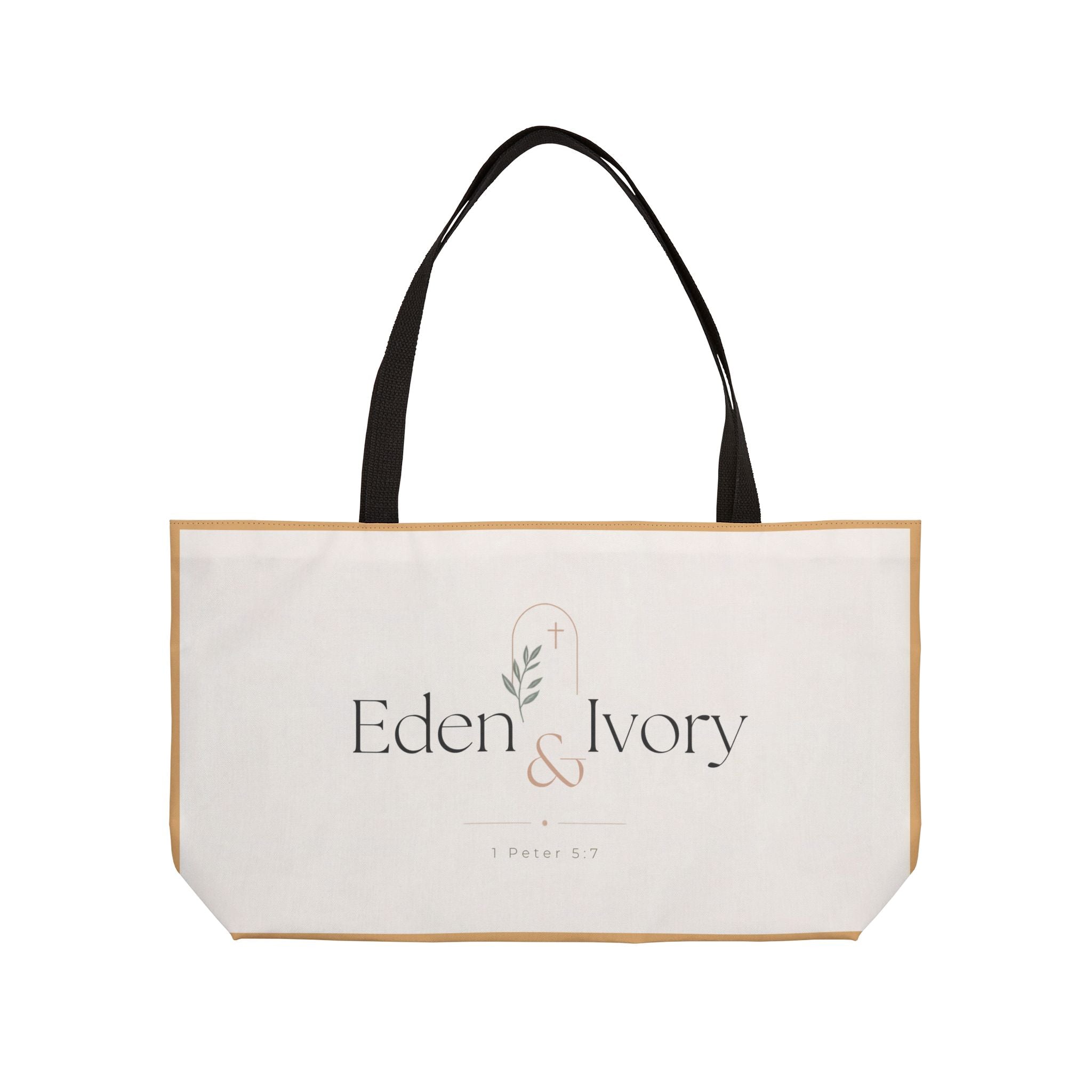 Cast Your Cares Upon Him Tote Bag | 1 Peter 5:7
