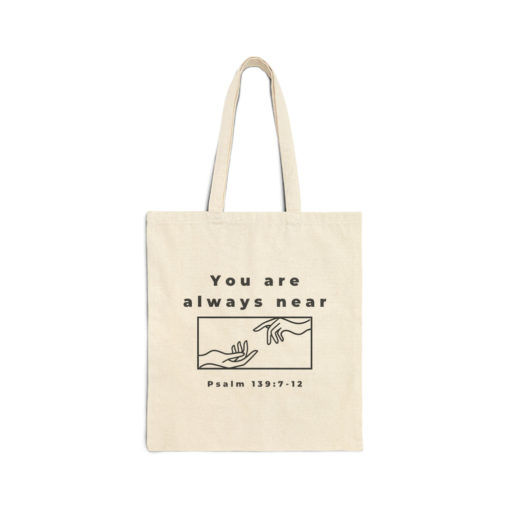 He is near Tote Bag | God is near 1 Peter 5:7