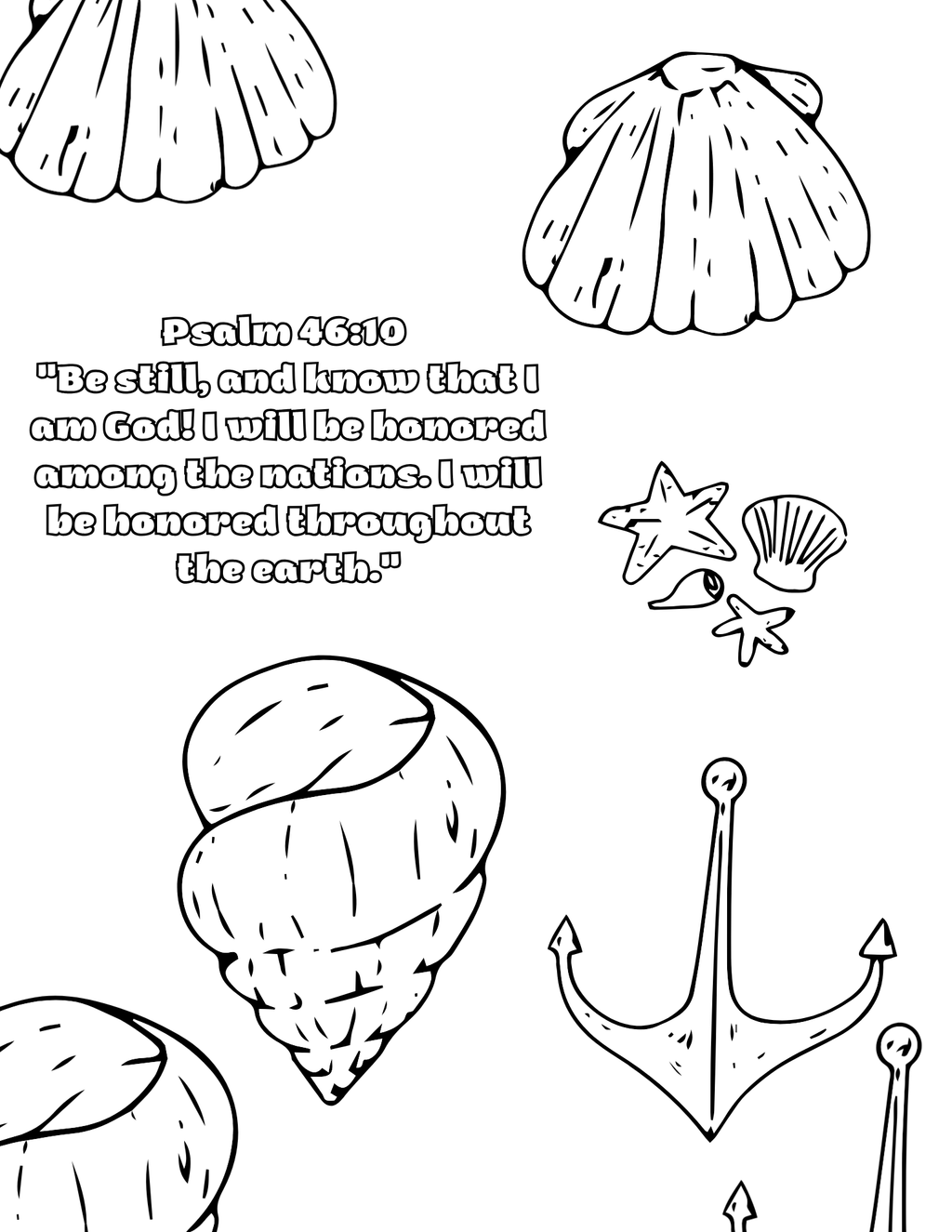 Ocean colouring page