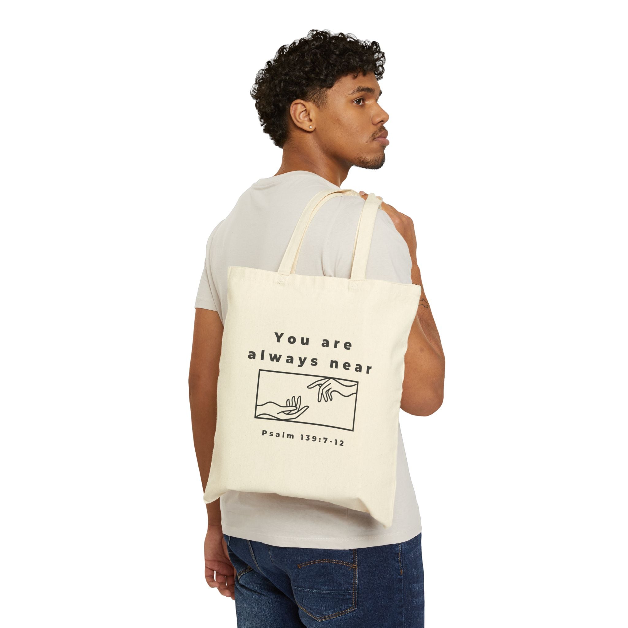 He is near Tote Bag | God is near 1 Peter 5:7