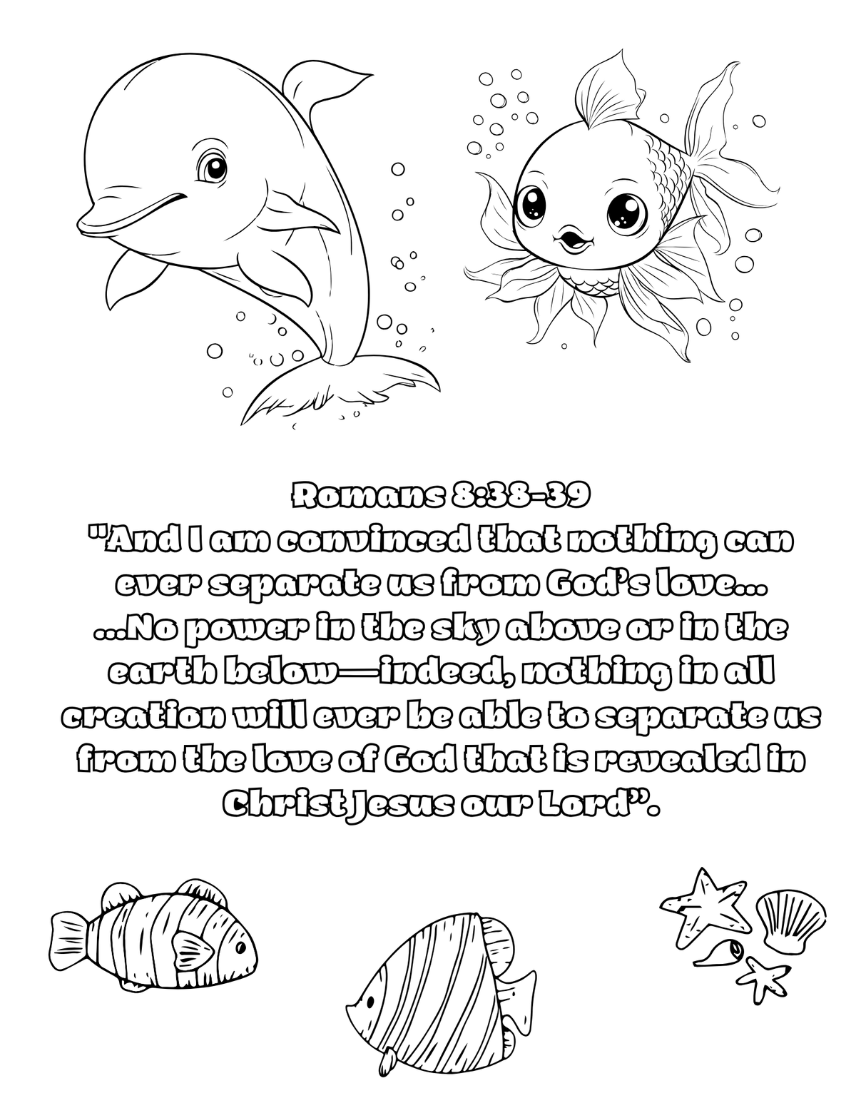 Psalm 139 colouring page