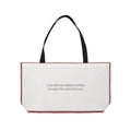 Cast your Cares upon Him Tote Bag Burgundy | 1 Peter 5:7