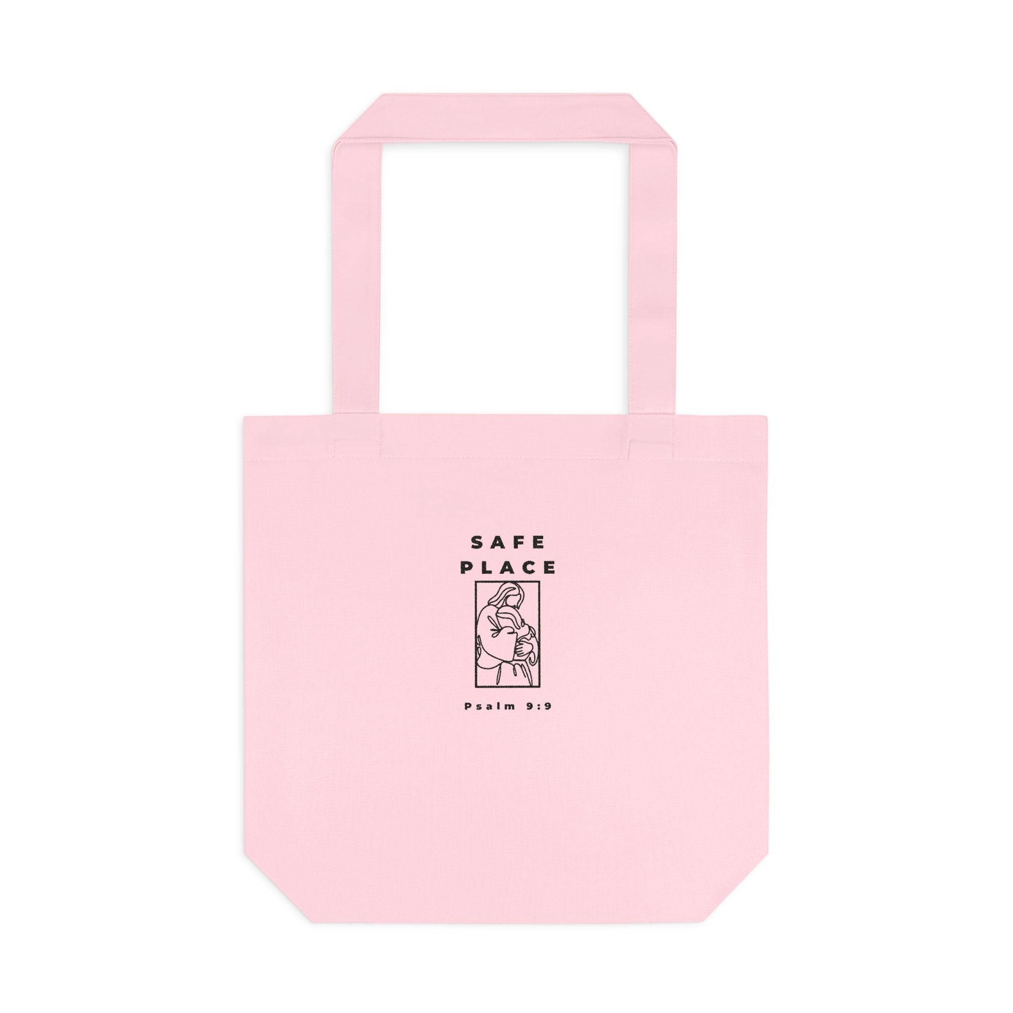 Safe Place Minimalist Colours Tote Bag| Psalm 9:9